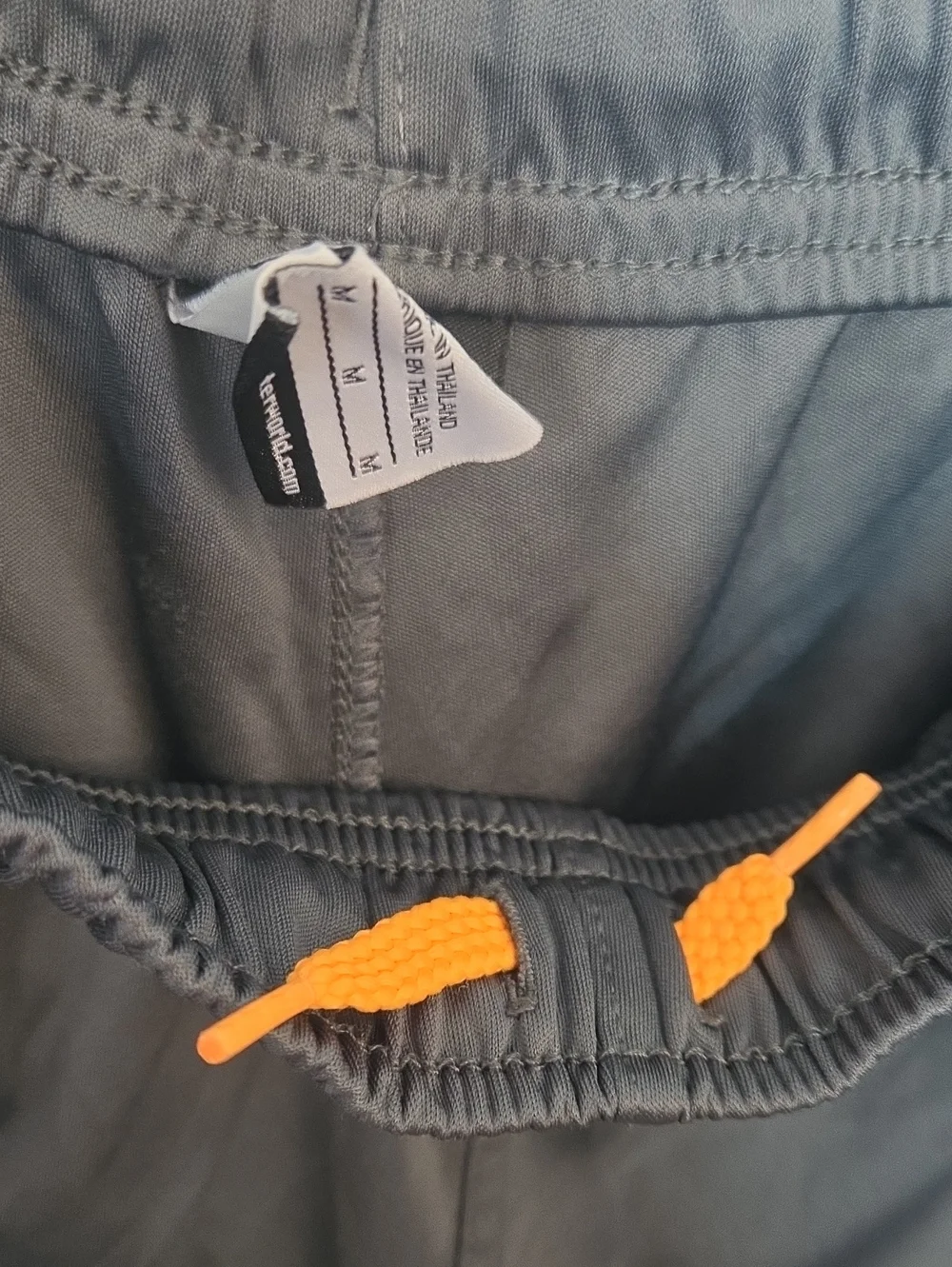 Boys Nike Dri Fit Long Shorts Size Medium Gray Blue Orange